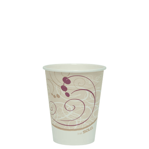 Cup Paper Hot Single Sided Poly 8 Oz