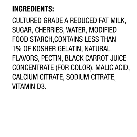 Yogurt Cherry Low Fat Fob