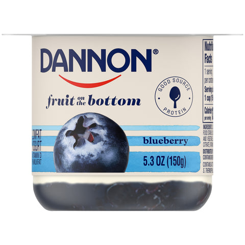 Yogurt Blueberry Low Fat Fruit On The Bottom