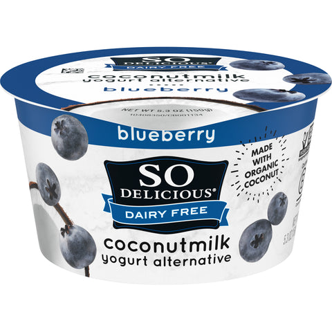 So Delicious Dairy Free Cultured Organic Coconut Blueberry Yogurt Alternative, 5.3 Ounce -- 12 per case