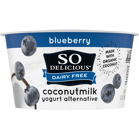 So Delicious Dairy Free Cultured Organic Coconut Blueberry Yogurt Alternative, 5.3 Ounce -- 12 per case