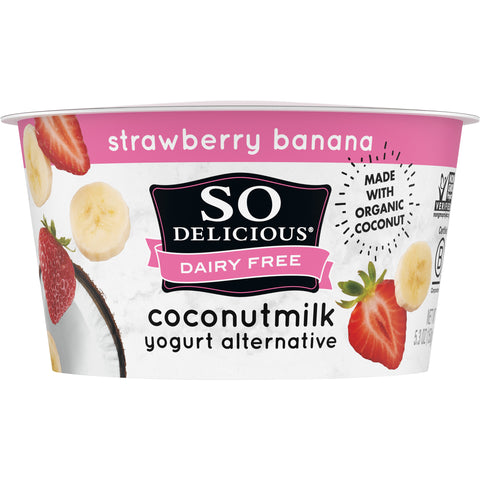 Yogurt Coconut Strawberry Banana Dairy Free Cultured Organic