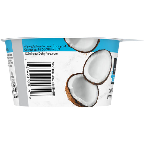 So Delicious YOGURT COCONUT MILK DAIRY FREE CULTURED ORGANIC