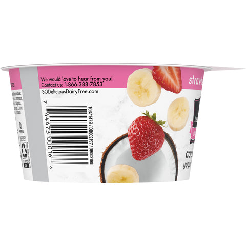 Yogurt Coconut Strawberry Banana Dairy Free Cultured Organic
