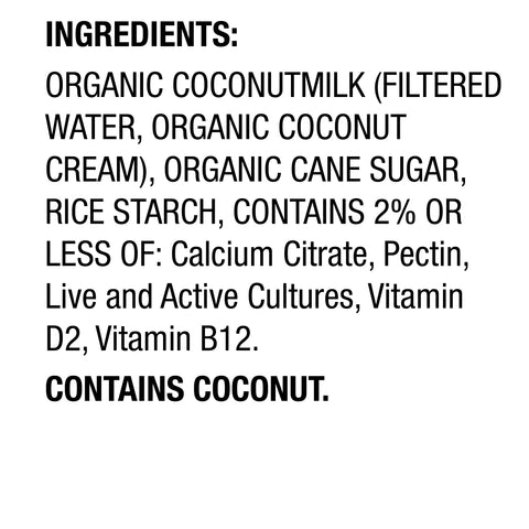 So Delicious YOGURT COCONUT MILK DAIRY FREE CULTURED ORGANIC