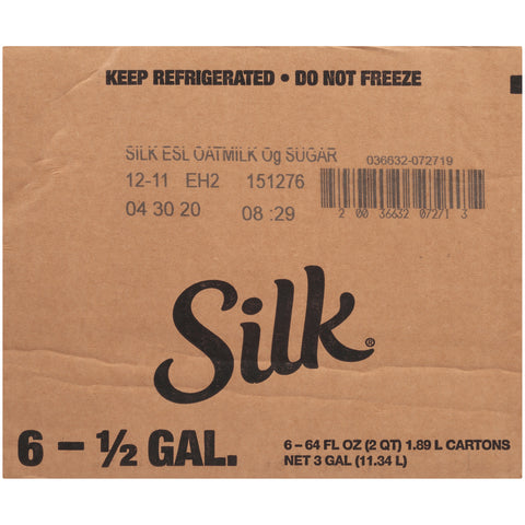 Silk MILK SUB OAT SUGAR-FREE ASEPTIC CARTON REF