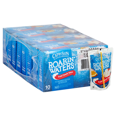 Capri Sun Roarin Waters Beverage Fruit Punch Soft Drink, 60 Fluid Ounce -- 4 per case.
