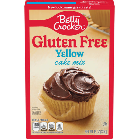 Betty Crocker Gluten Free Yellow Cake Mix, 15 Ounce -- 6 per case.