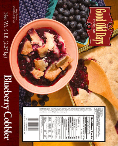 Good Old Days Blueberry Cobbler, 5 Pound -- 2 per case.