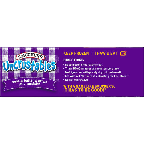 Sandwich Uncrustable Peanut Butter & Grape Jelly 2 Oz