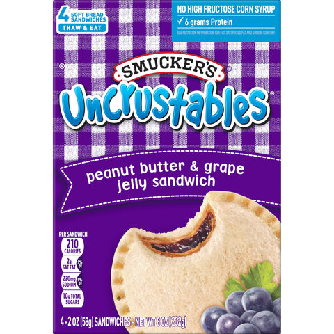 Sandwich Uncrustable Peanut Butter & Grape Jelly 2 Oz
