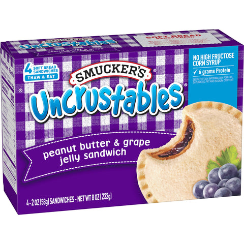 Sandwich Uncrustable Peanut Butter & Grape Jelly 2 Oz