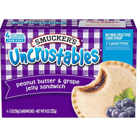 Sandwich Uncrustable Peanut Butter & Grape Jelly 2 Oz