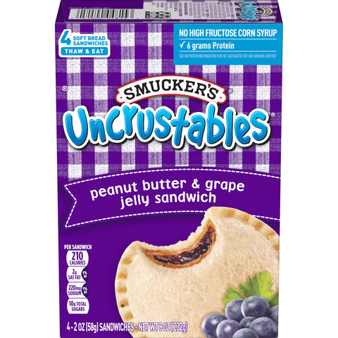 Sandwich Uncrustable Peanut Butter & Grape Jelly 2 Oz