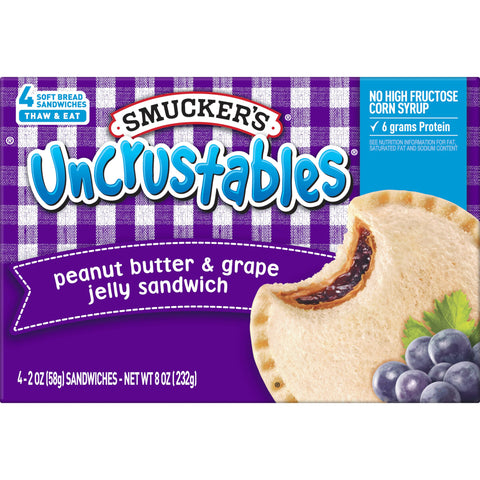 Sandwich Uncrustable Peanut Butter & Grape Jelly 2 Oz