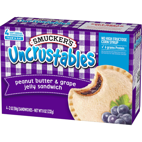Sandwich Uncrustable Peanut Butter & Grape Jelly 2 Oz