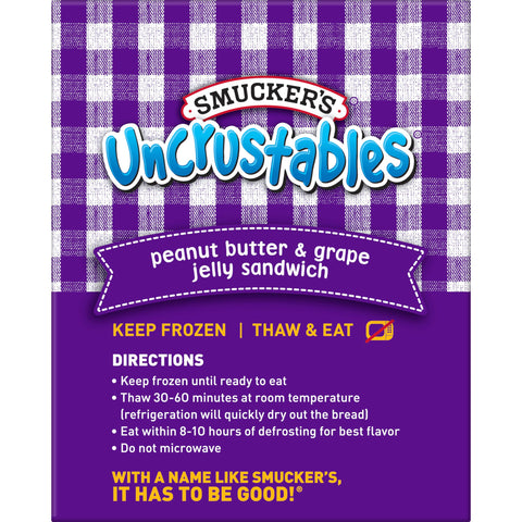 Uncrustables® SANDWICH PEANUT BUTTER AND GRAPE JELLY IW