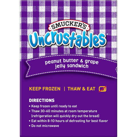 Uncrustables® SANDWICH PEANUT BUTTER AND GRAPE JELLY