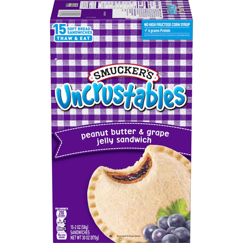 Uncrustables® SANDWICH PEANUT BUTTER AND GRAPE JELLY