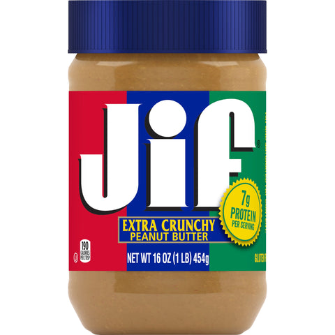 Jif Crunchy Peanut Butter, 16 Ounce -- 12 per case.