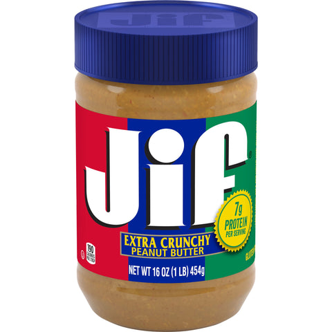Jif Crunchy Peanut Butter, 16 Ounce -- 12 per case.