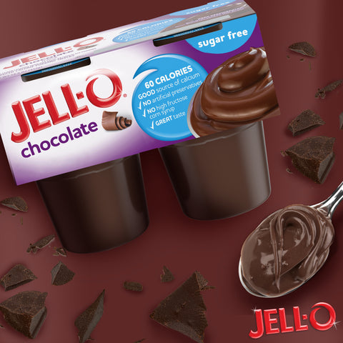 Jell O Ready To Eat Sugar Free Chocolate Pudding, 3.63 ounce -- 24 per case