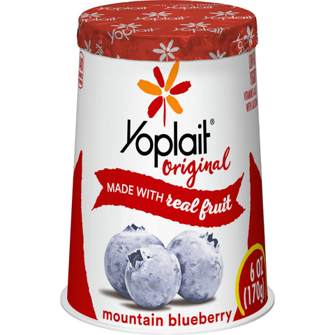 Yoplait Original Mountain Blueberry Yogurt, 6 Ounce -- 12 per case