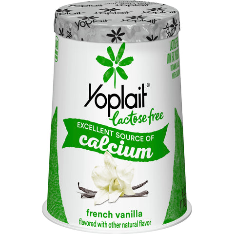 Yoplait Lactose Free French Vanilla Yogurt, 6 Ounce -- 12 per case.