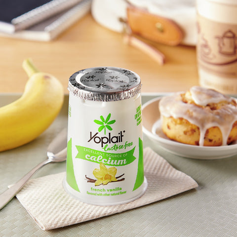 Yoplait Lactose Free French Vanilla Yogurt, 6 Ounce -- 12 per case.