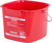 Carlisle PAIL SANITIZING SQUARE RED 8 QT