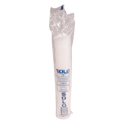 Solo® LID TRANSLUCENT W/ STRAW SLOT AND IDENTIFICATION BUTTONS