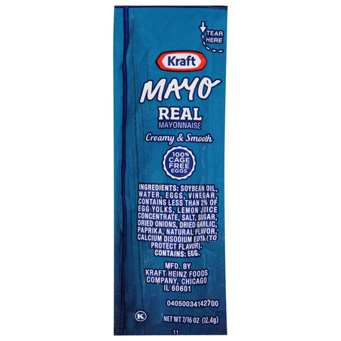 Mayonnaise Real Single Serve Pouch
