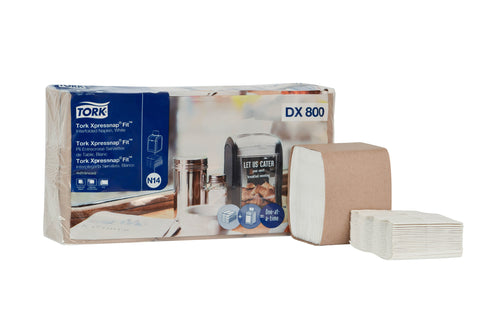 Essity Tork Xpressnap Fit White Rectangular Paper 2 Ply Interfold Dispenser Napkin -- 4320 per case