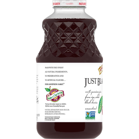 RW Knudsen JUICE CHERRY BLACK GLASS