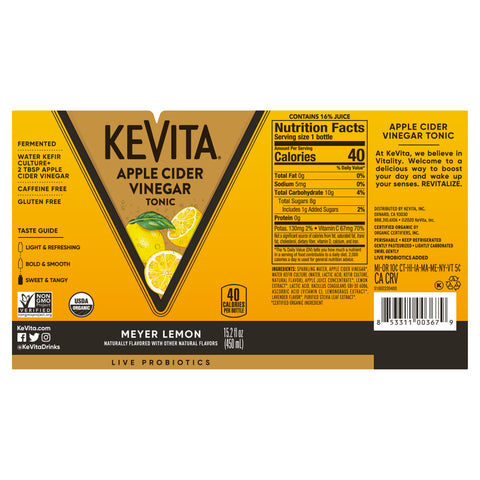 Kevita DRINK KEVITA CLEANSING PROBIOTIC MEYER LEMON
