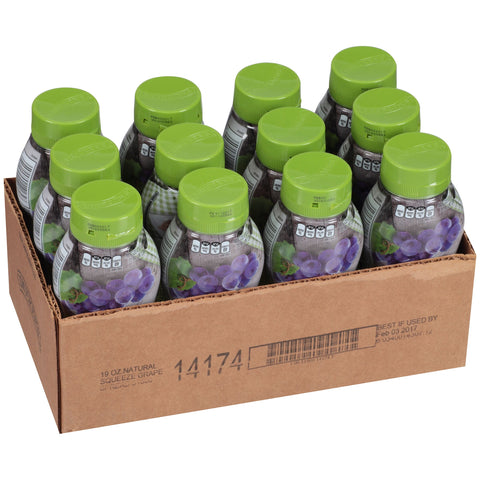 Smuckers Natural Concord Grape Fruit Spread, 19 Ounce Squeeze Bottle -- 12 per case