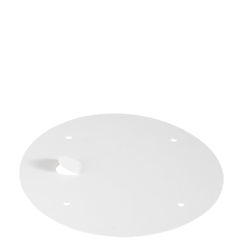 Dart White Vented Finger Pull Paper Bucket Lid Only, 8.4 inch Diameter -- 100 per case