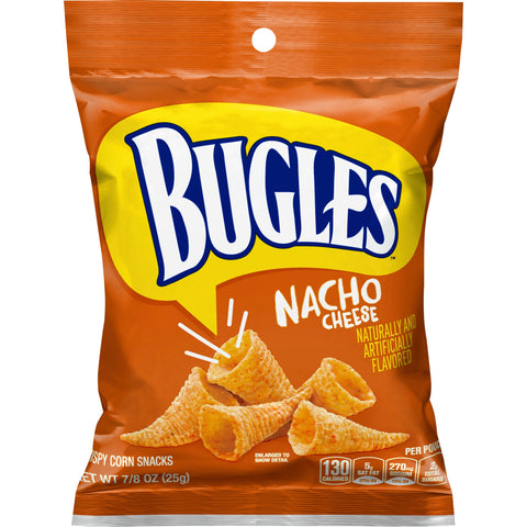 Bugles Nacho Cheese, 0.875 Ounce -- 60 per case.