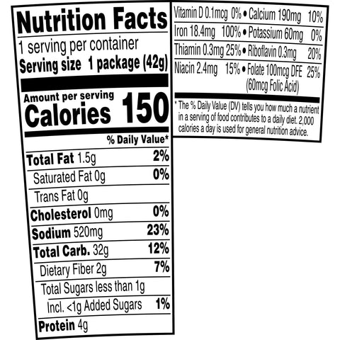 Quaker® CEREAL GRITS INSTANT EXPRESS BUTTER