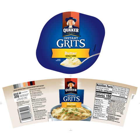 Quaker® CEREAL GRITS INSTANT EXPRESS BUTTER