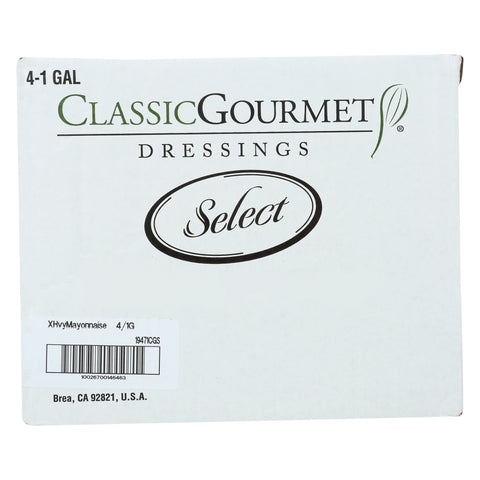 Classic Gourmet Select Extra Heavy Duty Mayonnaise, 7.3 Pound Jar -- 4 per case.