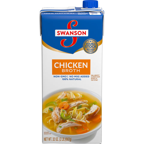 Swanson Chicken Broth, 32 Ounce -- 12 per case.