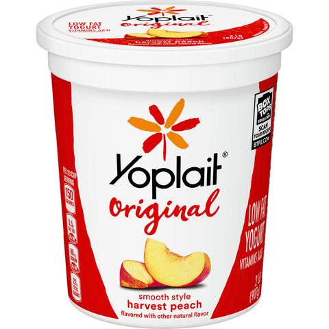 Yoplait Light YOGURT PEACH BLNDED LOW FAT