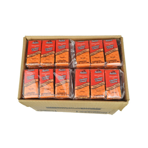 Austin Cheese Sandwich Crackers with Cheddar Cheese, 0.917 Ounce -- 144 per case.