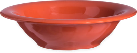 Carlisle BOWL RIMMED DURUS® MELAMINE SUNSET ORANGE 12 OZ