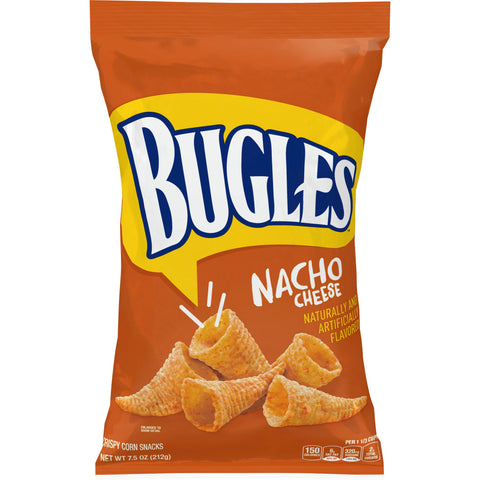 Bugles Nacho Snack, 7.5 Ounce -- 8 per case.