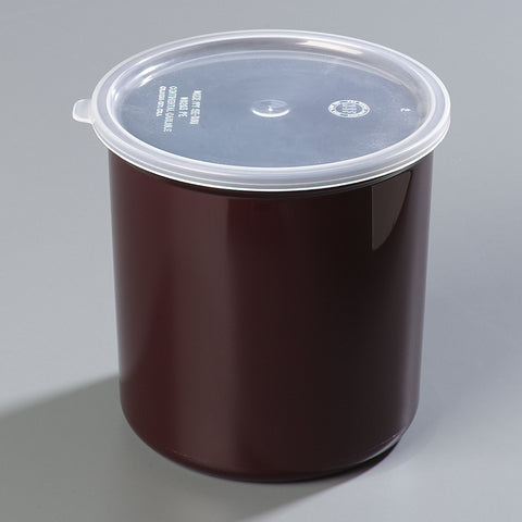 Carlisle CROCK POLY-TUF™ W/ LID BROWN 2.7 QT