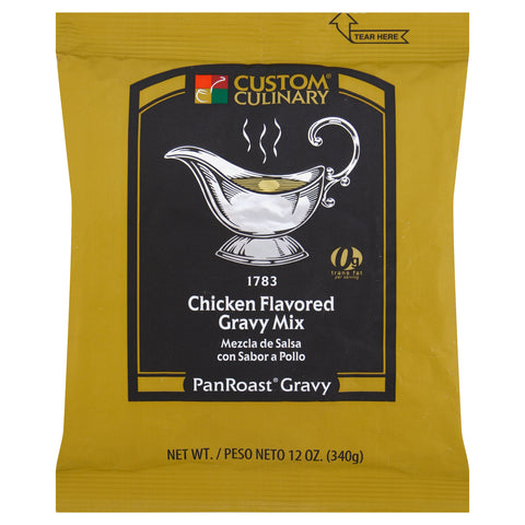 Custom Culinary PanRoast Chicken Flavored Gravy Mix, 12 Ounce -- 8 per case.
