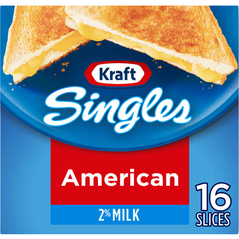 Kraft 2 Percent Milk American Cheese Slice, 10.7 Ounce -- 12 per case