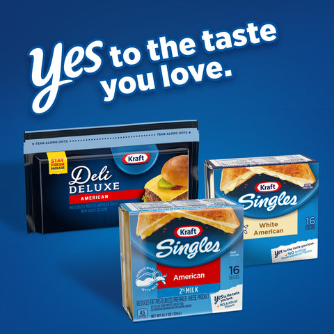 Kraft 2 Percent Milk American Cheese Slice, 10.7 Ounce -- 12 per case